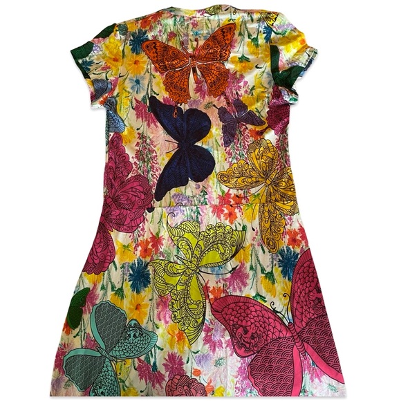 New Ultrachic wrap dress floral Chinese dragon butterfly print limited edition - Picture 12 of 16